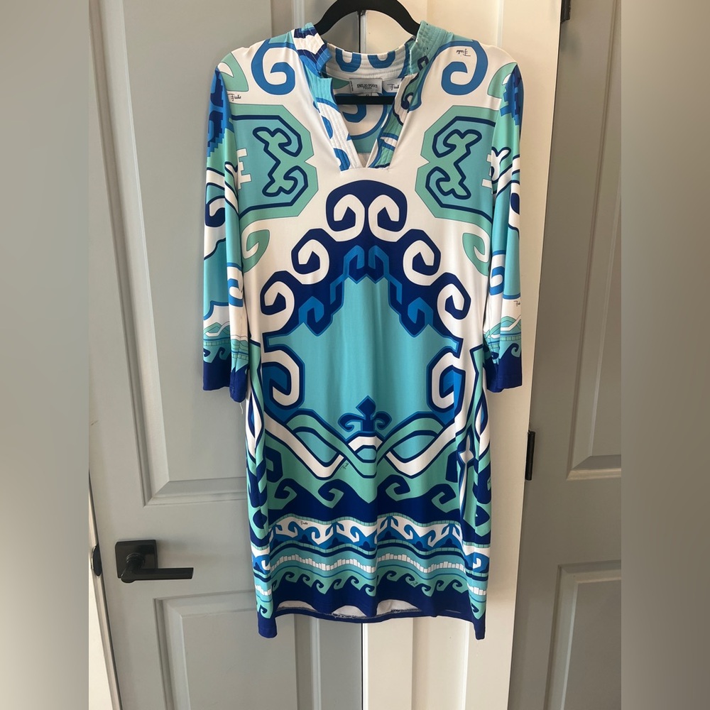 Vintage Emilio Pucci Logo Graphic Dress Women’s EU size 42 - Picture 10 of 10